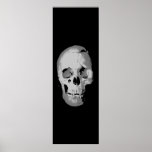 Panoramic Skull Poster - Black & White Fantasy Art posters