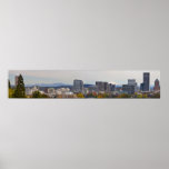 Panoramic View of Downtown Portland Oregon in Fall posters