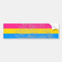 PANSEXUAL PRIDE FLAG BAR bumper stickers