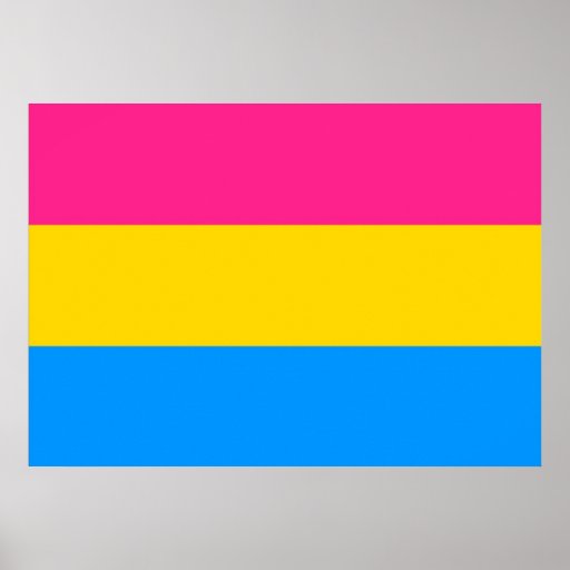 Pansexual Pride Flag Poster Zazzle