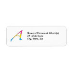 Pansexual Pride "Scarlet" Letter A Address Labels labels