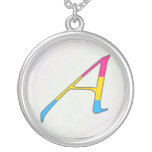 Pansexual Pride "Scarlet" Letter A Necklace necklaces