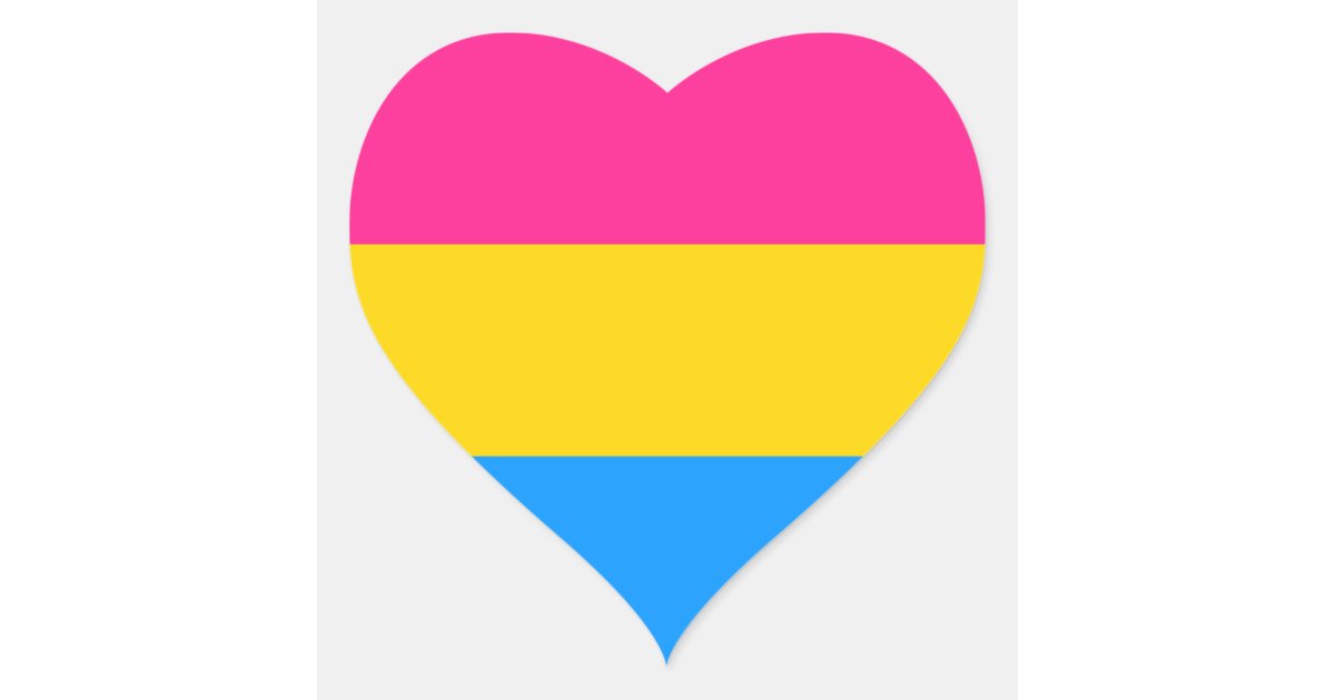 Pansexual Pride Stickers Hearts Zazzle