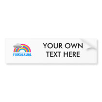 PANSEXUAL RAINBOW BUMPER STICKER