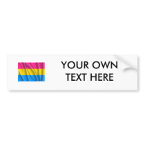 PANSEXUAL STRIPES FLYING BUMPER STICKER