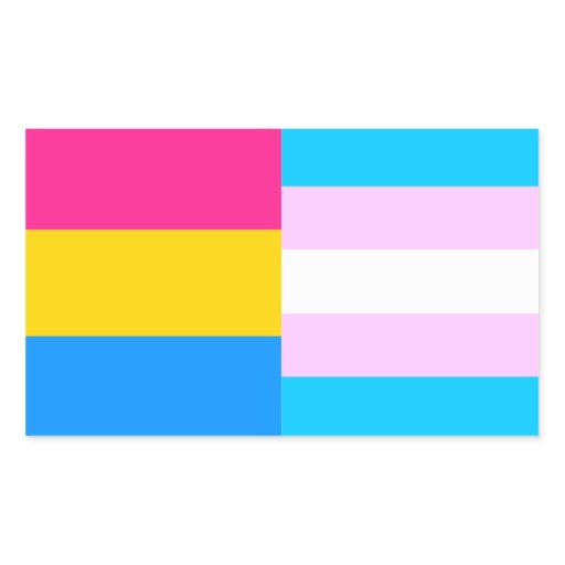 Pansexual Trans Pride Flags Sticker Zazzle