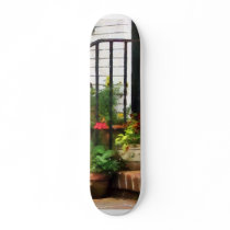 Pansies and Geraniums on Stoop skateboards