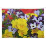 Pansies and Red Cart Placemat placemats