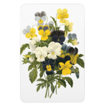 Pansies and Violets Viintage Art magnets