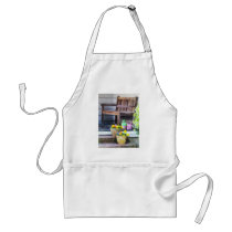 Pansies and Watering Cans on Steps aprons