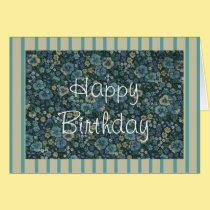 Pansies Birthday Card cards