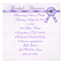 Pansies Bridal Shower Invitation