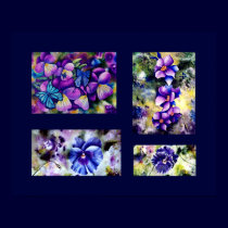 Pansies Collage Print