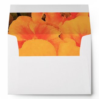 Pansies Envelope - a pocket of flowers