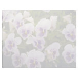 Pansies flowers letterhead template