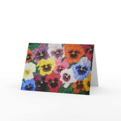 Pansies Greeting Card by cnag4892