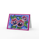 Pansies Greeting Card by HeatherFlower Pansies Greeting Card