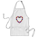 Pansies Heart apron