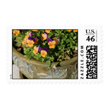 Pansies in a Pot Postage