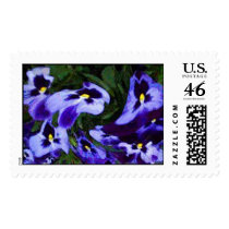 Pansies in Wind postage