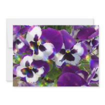 Pansies Invitation