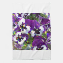Pansies  Kitchen Towel