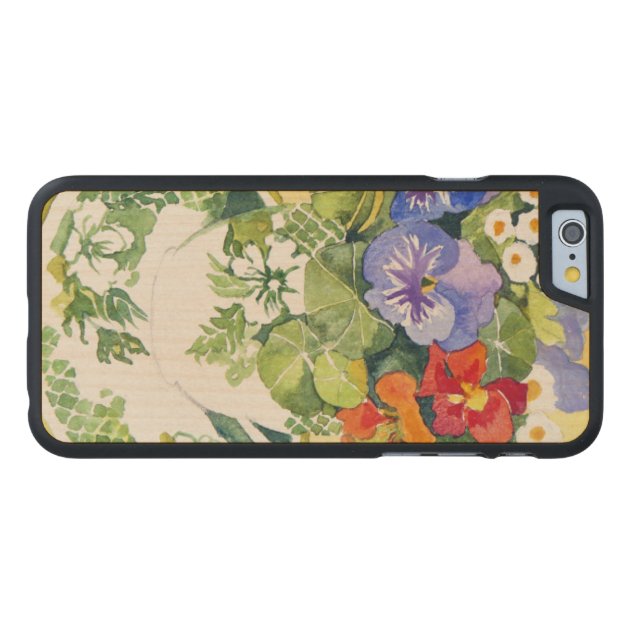 Pansies - nasturtiums 2013 carved® maple iPhone 6 case-3