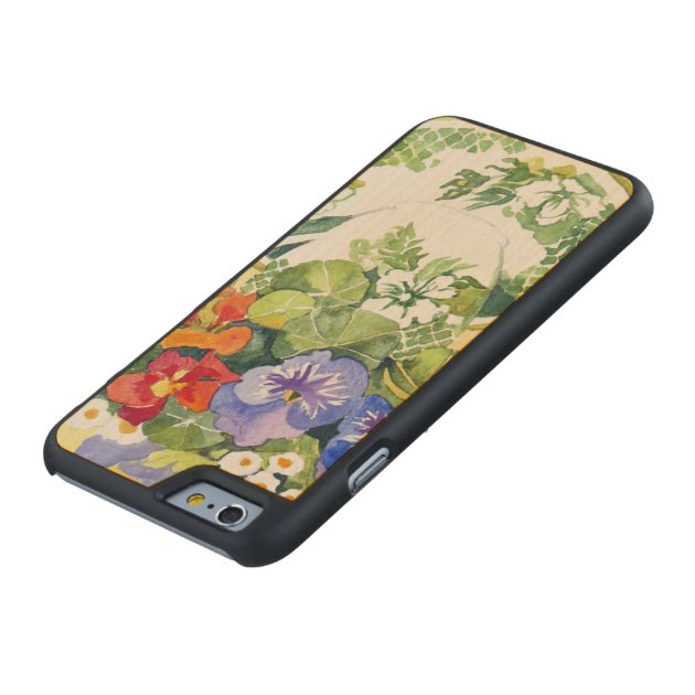 Pansies - nasturtiums 2013 carved® maple iPhone 6 case-4