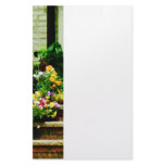 Pansies on Steps Stationery Paper