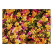 Pansies - pensées l'art greeting cards