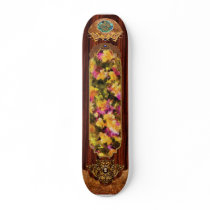 Pansies - pensées l'art skate board decks