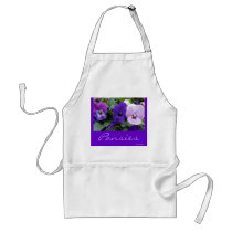 "Pansies Purple Lavender Blue" aprons by CaroleArt "Pansies Purple Lavender Blue" aprons