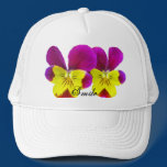 Pansies Smile Hat hats