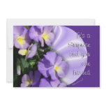 Pansy 1023 Invitation-customize any occasion