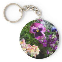 Pansy and Friends keychain