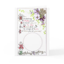 Pansy Birthday Card Frame by pinkalmond Pansy Birthday Card Frame