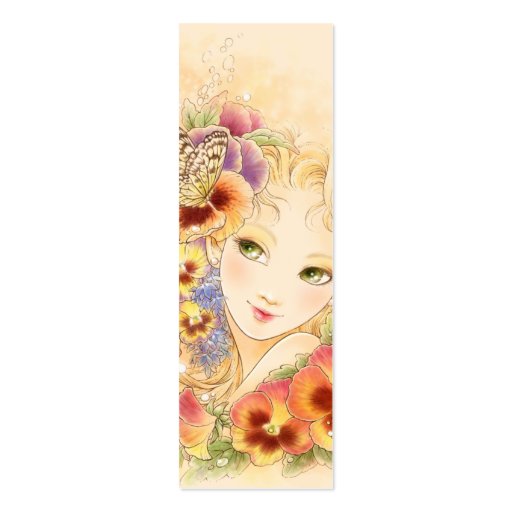Pansy Bookmark Business Card