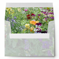 Pansy Bouquet Envelope envelope