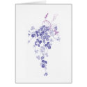 Pansy Bouquet - Greeting Note Card