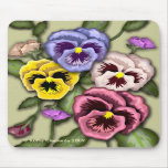 Pansy Flower Mousepad