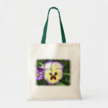 Pansy Flower Pictures Small Canvas Tote Bag