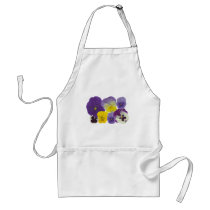 pansy flowers aprons