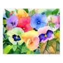 Pansy Garden Print print