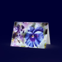 Pansy Greeting Card