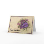 Pansy Greeting Card