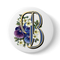 Pansy Initial  - B Pin