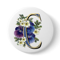 Pansy Initial - C buttons by ArtbyJean Pansy Initial - C buttons
