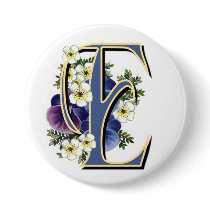 Pansy Initial - E buttons by ArtbyJean Pansy Initial - E buttons
