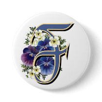 Pansy Initial - F buttons by ArtbyJean Pansy Initial - F buttons