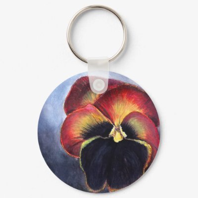 Pansy keychain by SherryHolderHunt